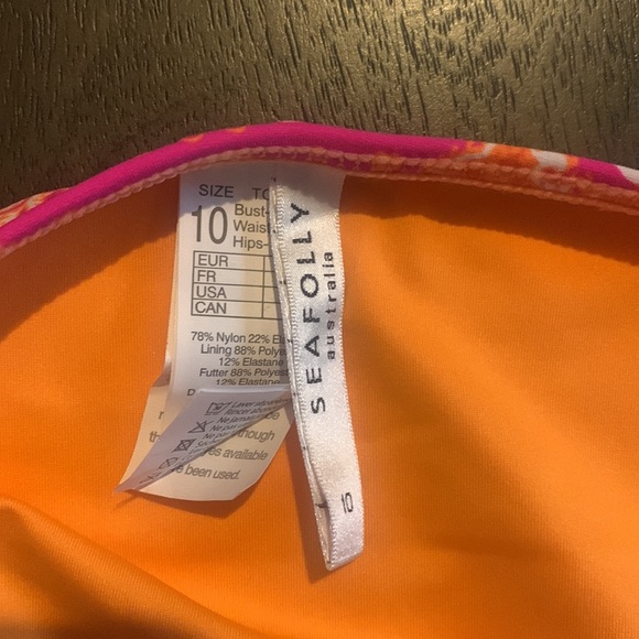 SEAFOLLY SUMMER CHINTZ HIPSTER new without tag - Picture 10 of 12
